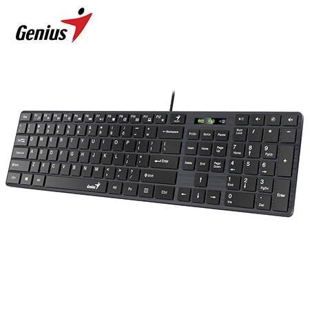 TECLADO GENIUS SMART SLIMSTAR 126 AI COPILOT USB MULTIMEDIA SP BLACK - 1