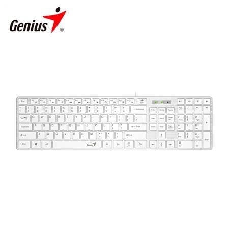 TECLADO GENIUS SMART SLIMSTAR 126 AI COPILOT USB MULTIMEDIA SP WHITE - 1