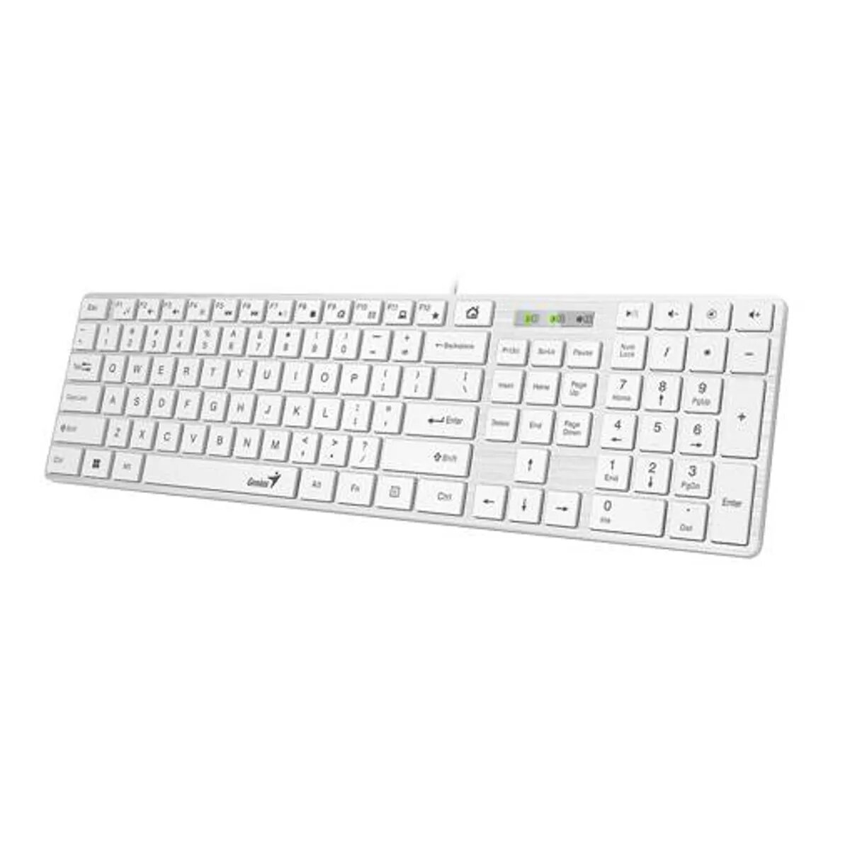TECLADO GENIUS SMART SLIMSTAR 126 AI COPILOT USB MULTIMEDIA SP WHITE - 2