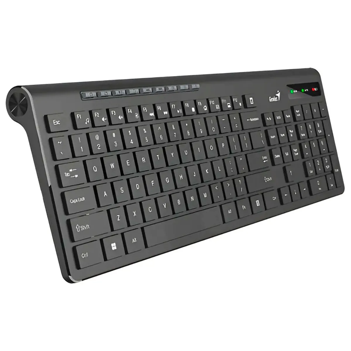 TECLADO GENIUS WIRELESS SLIMSTAR 7230 AI COPILOT MULTIMEDIA SP BLACK - 2