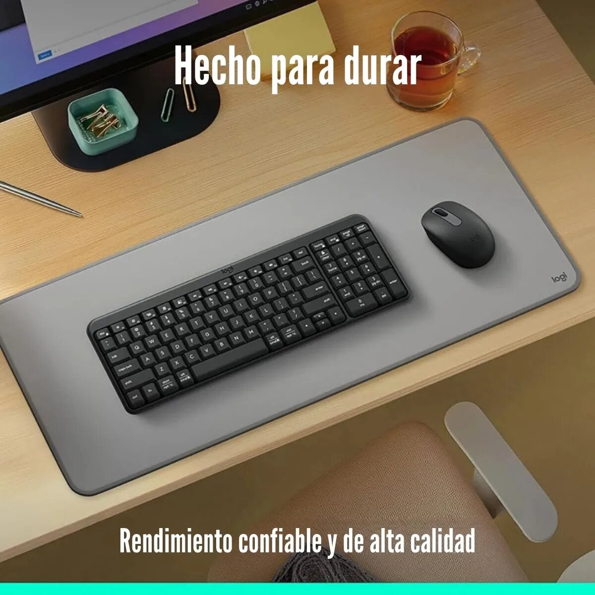 TECLADO LOGITECH + MOUSE MK250 BLUETOOTH SP BLACK - 4