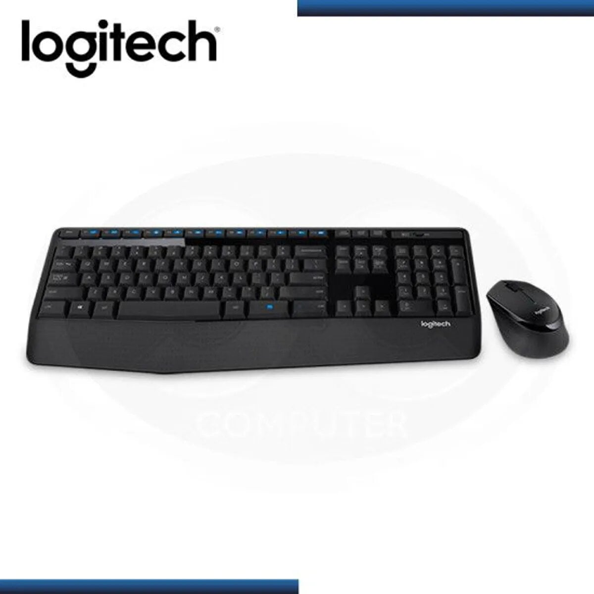 TECLADO LOGITECH + MOUSE MK345 WIRELESS USB SP BLACK - 3