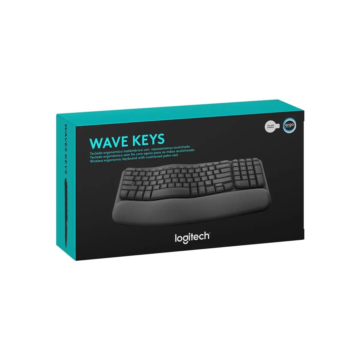 TECLADO LOGITECH ERGO WAVE WIRELESS BOLT/ BT / SP GRAPHITE - 1
