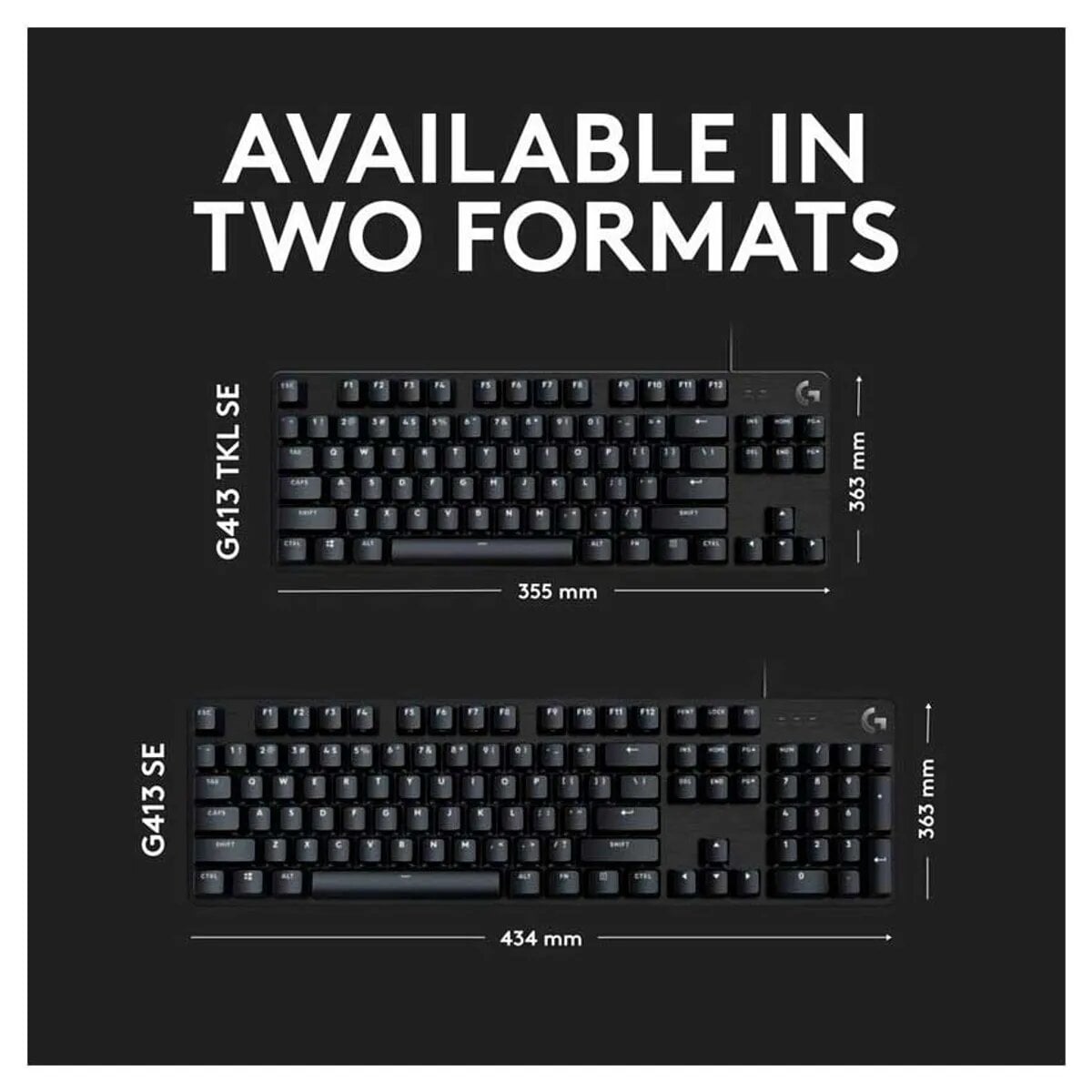 TECLADO LOGITECH G413 SE BLACKLIGHT MECHANICAL GAMING BLACK - 4