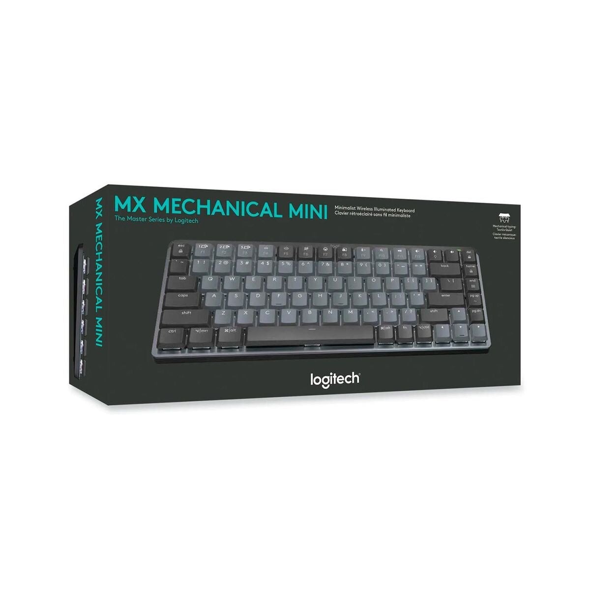 TECLADO LOGITECH MX MECHANICAL MINI WIRELESS/BT ILUMINATED BLACK SP - 1