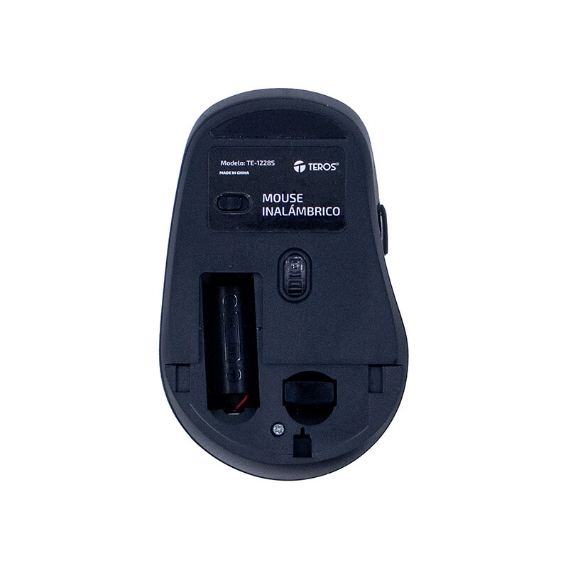 MOUSE INALÁMBRICO TEROS TE-1228S, 6 BOTONES, 2.4GHZ, USB, COLOR NEGRO - 4