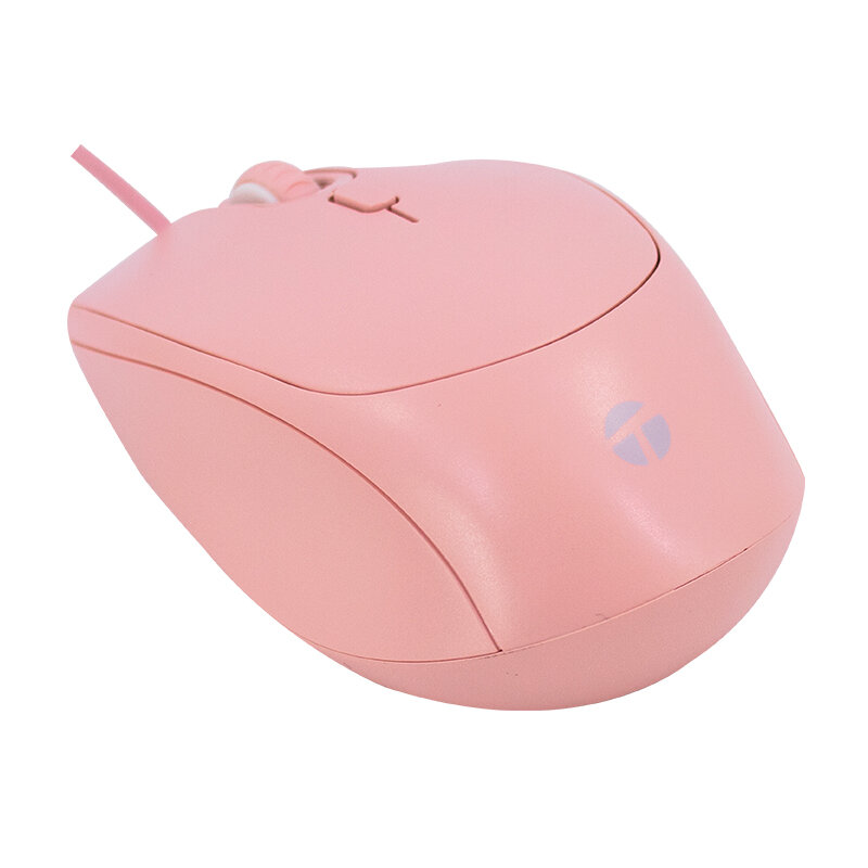MOUSE ÓPTICO TEROS TE-1226S, 800-1200-1600 DPI, USB, 4 BOTONES, COLOR ROSADO - 2