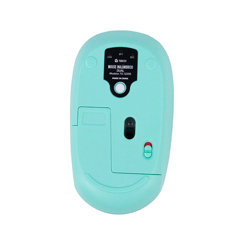 MOUSE INALÁMBRICO TEROS TE-1239S, 2.4GHZ, 4 BOTONES, USB, COLOR PURPLE - 3