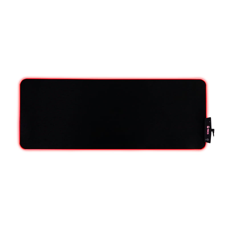 MOUSE PAD GAMER TEROS TE-3013G, RGB, USB A TIPO C, NEGRO - 4