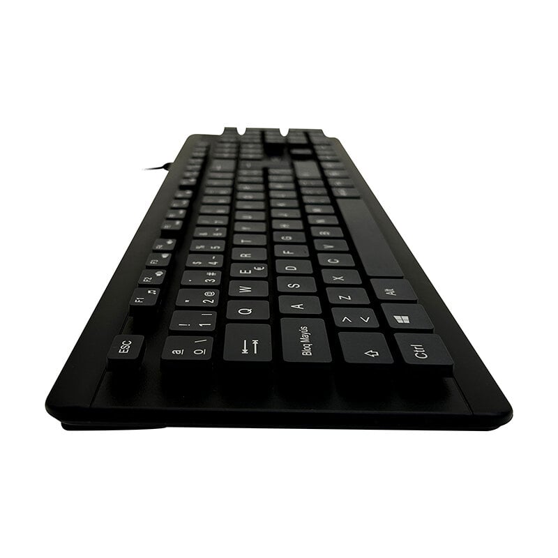 TECLADO LAVABLE TEROS TE-4065N, IPX7, USB, NEGRO - 2