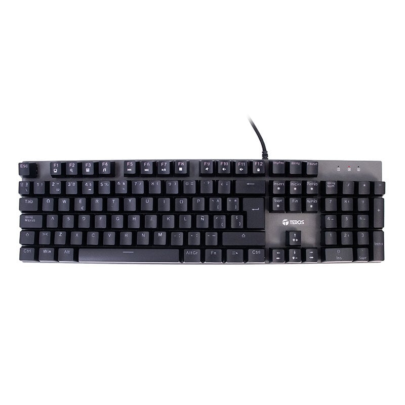 TECLADO GAMER TEROS TE-4074G, RGB, USB 2.0, NEGRO - 1