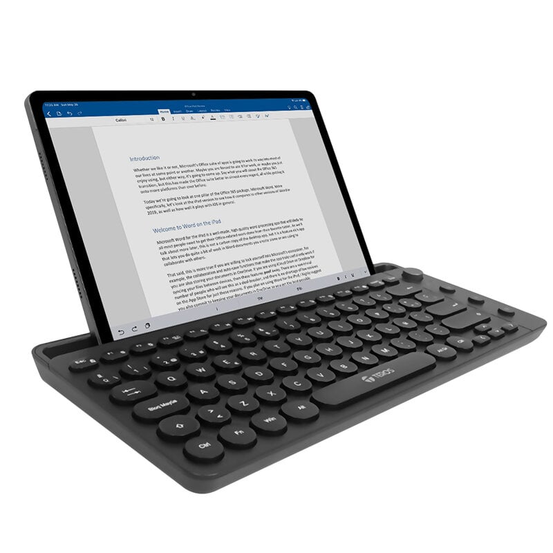 TECLADO INALÁMBRICO TEROS TE-4064N, 2.4 GHZ, BLUETOOTH 3.0 / 5.2, 80 TECLAS, NEGRO - 3