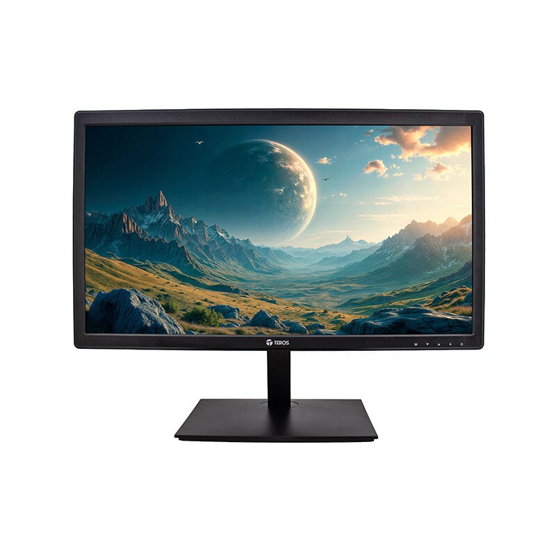 MONITOR PLANO TEROS TE-1916S, 19.5' HD TN, 75 HZ, 5MS, HDMI, VGA, AUDIO OUT - 1