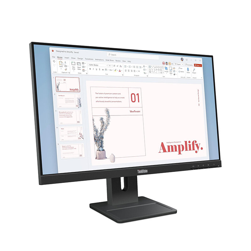 MONITOR PLANO LENOVO THINKVISION E24-40, 23.8' WLED FHD IPS/HDMI/DP/VGA - 1