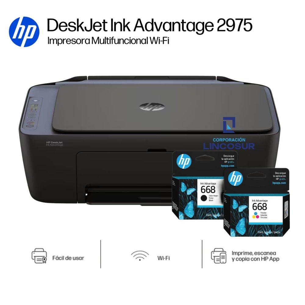 IMPRESORA MULTIFUNCIONAL HP DESKJET INK ADVANTAGE 2975 (AJ4Y5A) - 1
