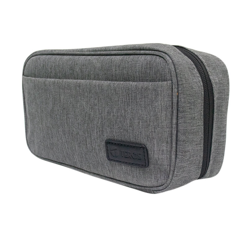 CARTUCHERA / ESTUCHE / ORGANIZADOR / PORTACABLES TEROS TE-ACS9014, GRIS - 1
