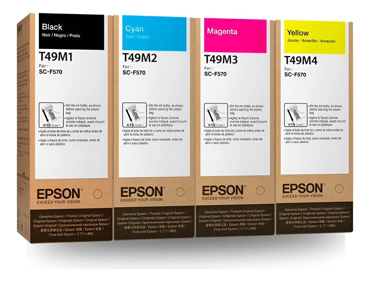 PACK DE TINTA EPSON T49M1 T49M2 T49M3 T49M4 B - C - Y - M - 1
