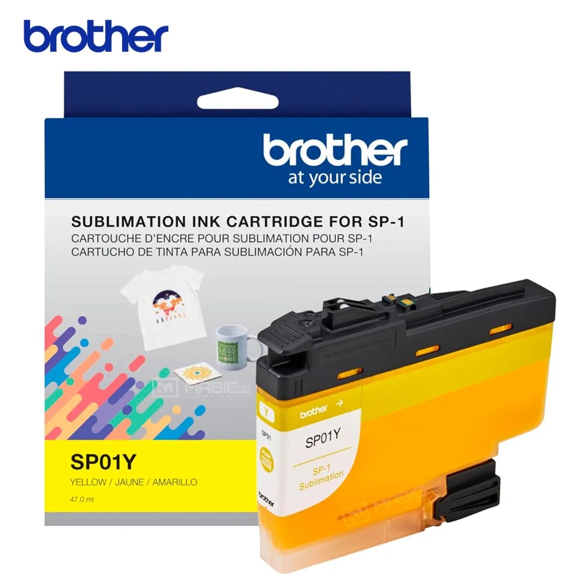 TINTA BROTHER SP01 AMARILLO SUBLIMACIÓN SP-1 - 1