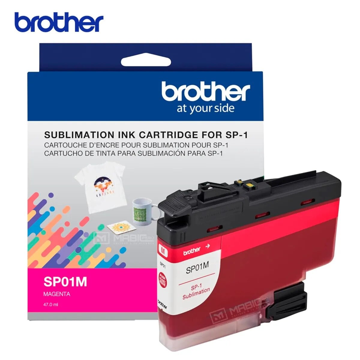 TINTA BROTHER SP01 MAGENTA SUBLIMACIÓN SP-1 - 1