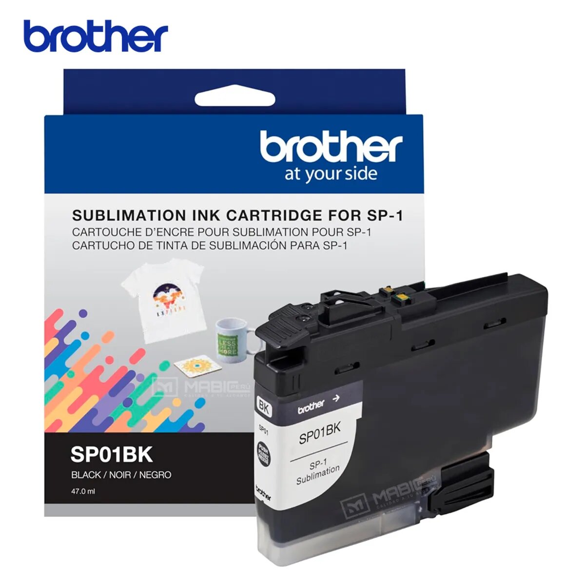TINTA BROTHER SP01 NEGRO SUBLIMACIÓN SP-1 - 1