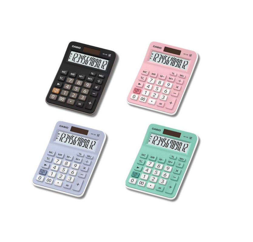 CALCULADORA DE ESCRITORIO CASIO MX-12B-LB CELESTE - 4