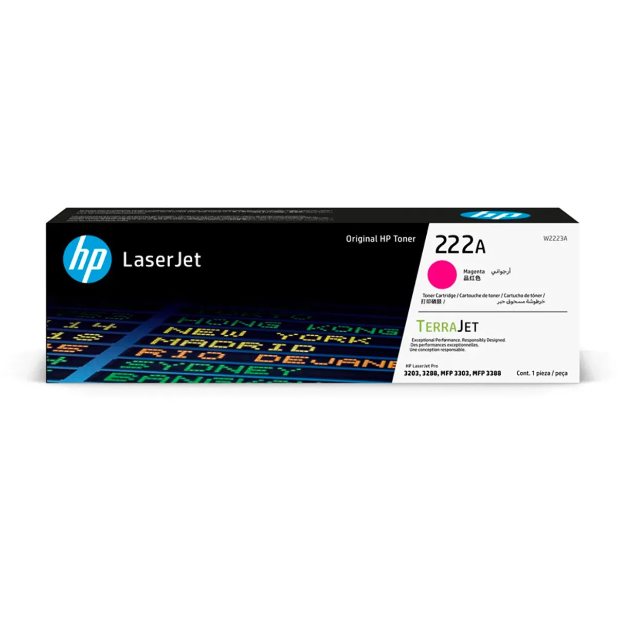 KIT 4 TONER HP 222A NEGRO, CYAN, MAGENTA, YELLOW - 4