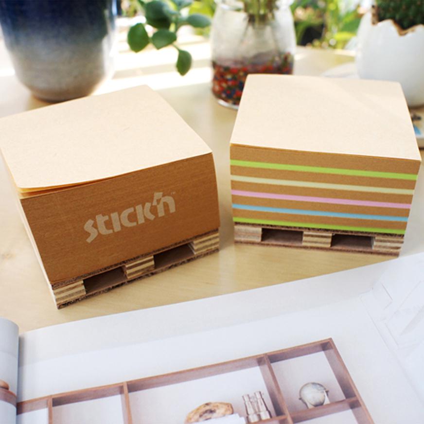 NOTAS ADHESIVAS STICK'N NOTES 76 X 76 MM KRAFT 400 HOJAS + PALLET - 4