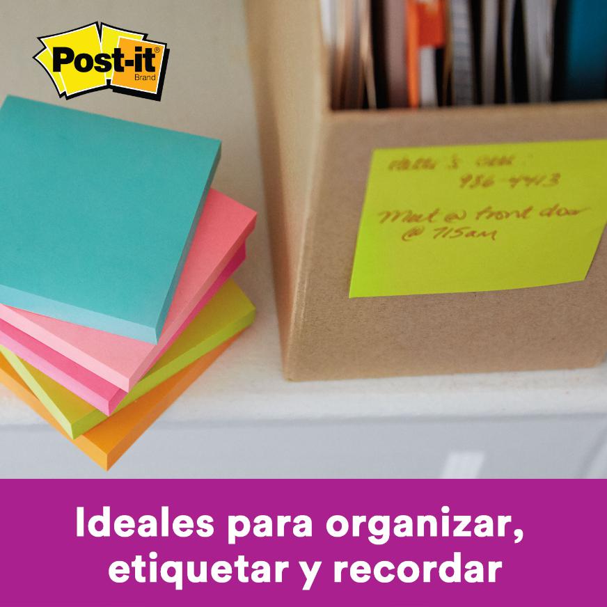 NOTAS ADHESIVAS 3M POST-IT 76 X 76 MM MULTICOLOR 450 HOJAS - 2