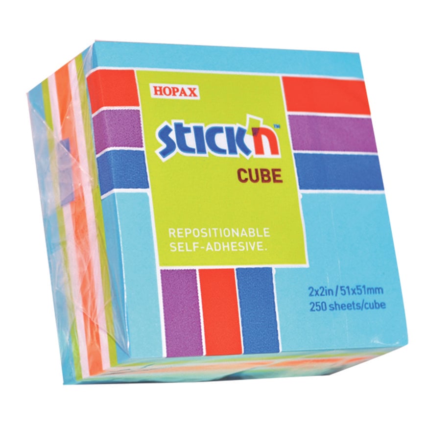 NOTAS ADHESIVAS STICK'N NOTES 21535 51 X 51 MM 250 HOJAS SURTIDO - 1