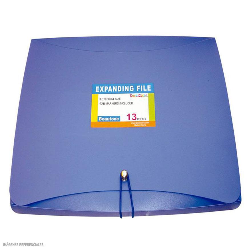 ARCHIVADOR ACORDEÓN BEAUTONE A4 CORE AZUL - 1