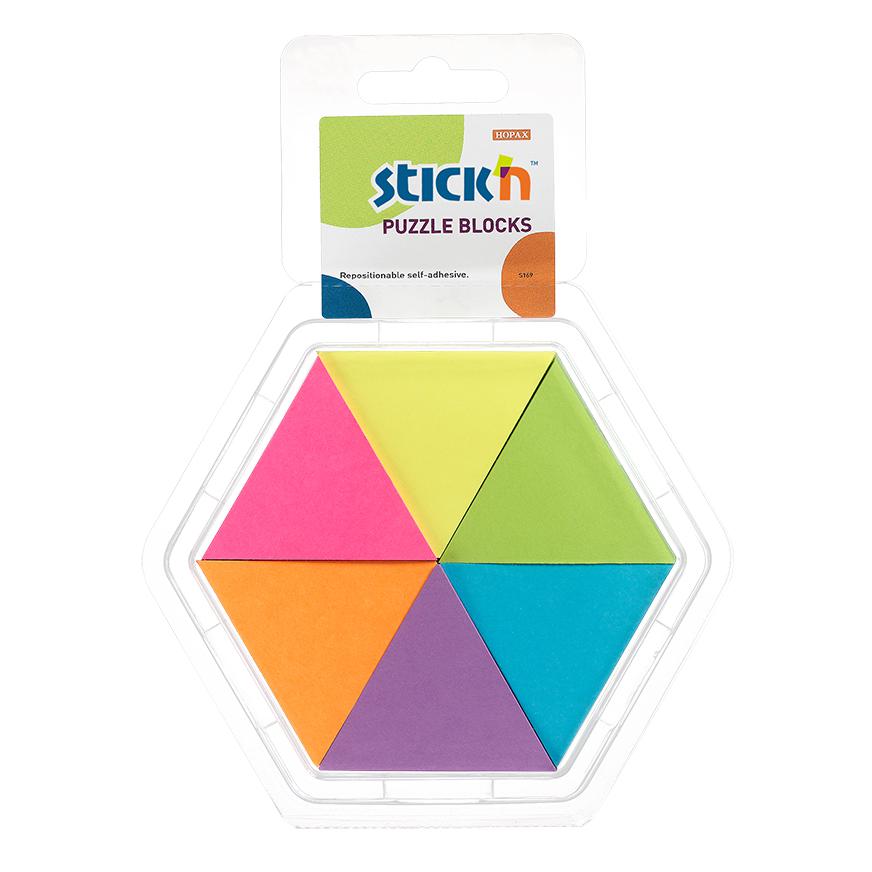 NOTAS ADHESIVAS STICK'N NOTES COLORES NEÓN 6 PADS 150 HOJAS - 1
