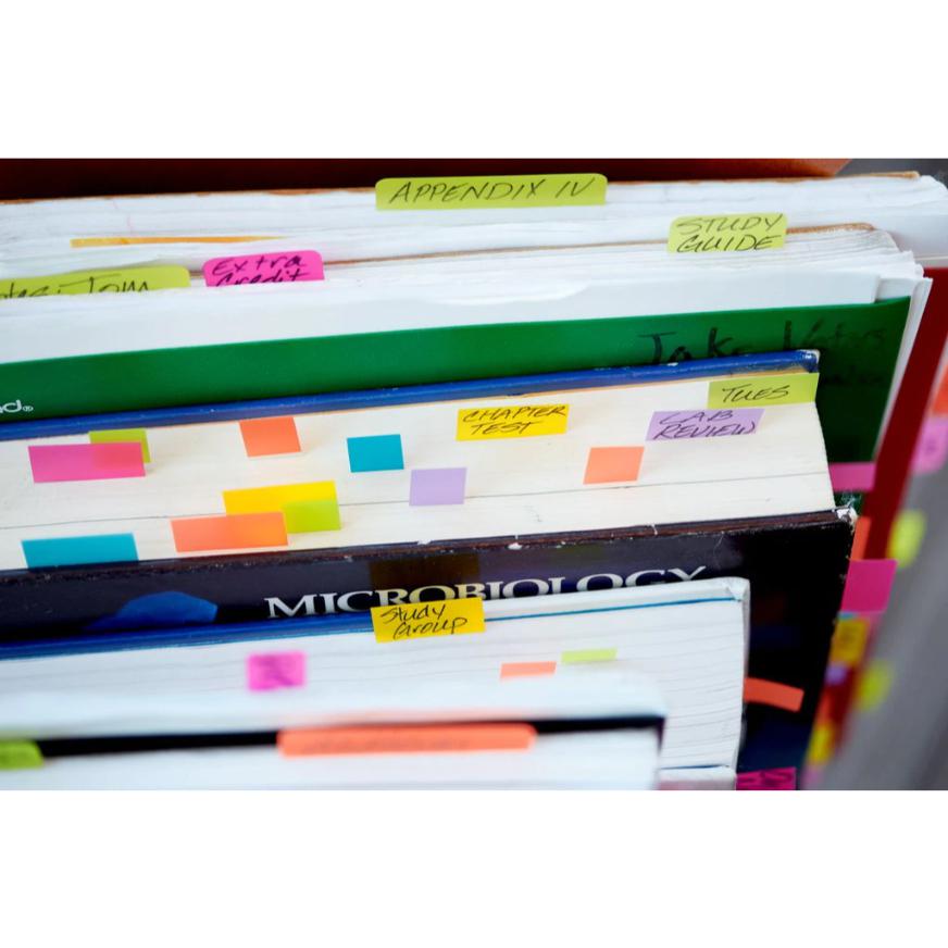 BANDERITAS ADHESIVAS 3M POST-IT 683-5CB 12 X 43 MM 100 HOJAS - 3