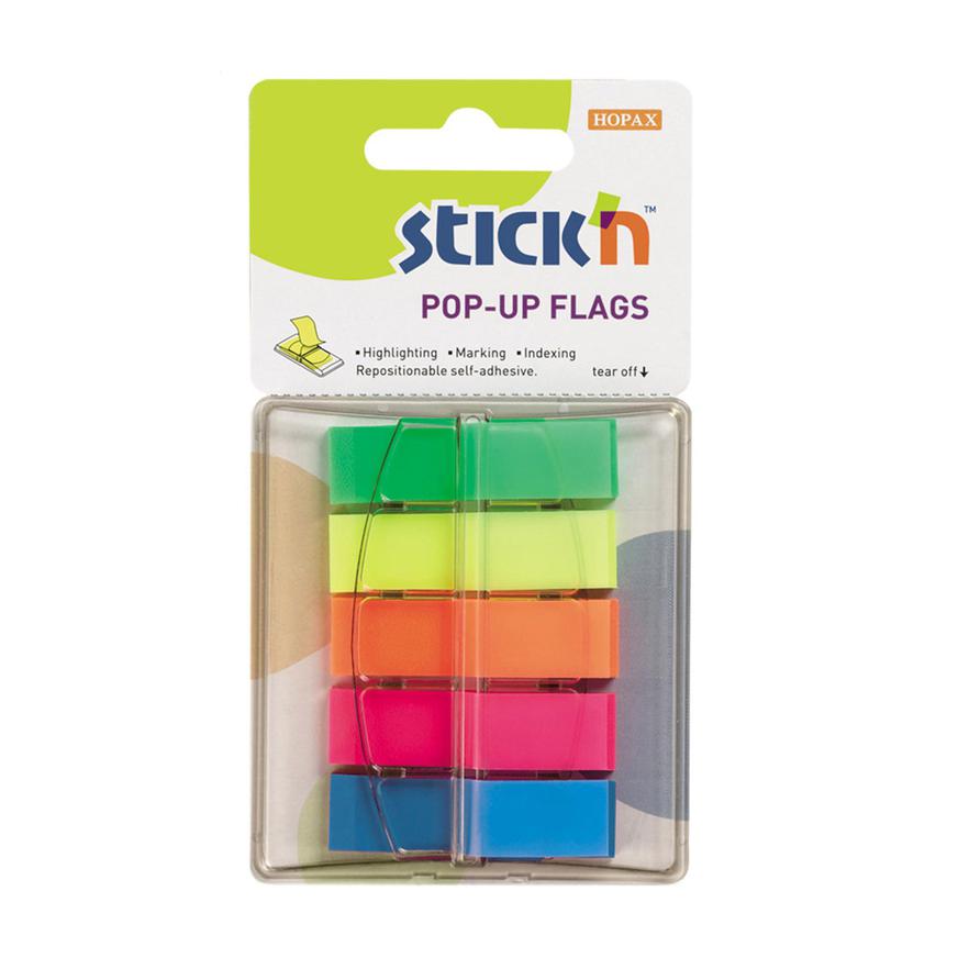 INDEX TIPO BANDERITAS STICK'N NOTES POP UP NEÓN 200 HOJAS - 1