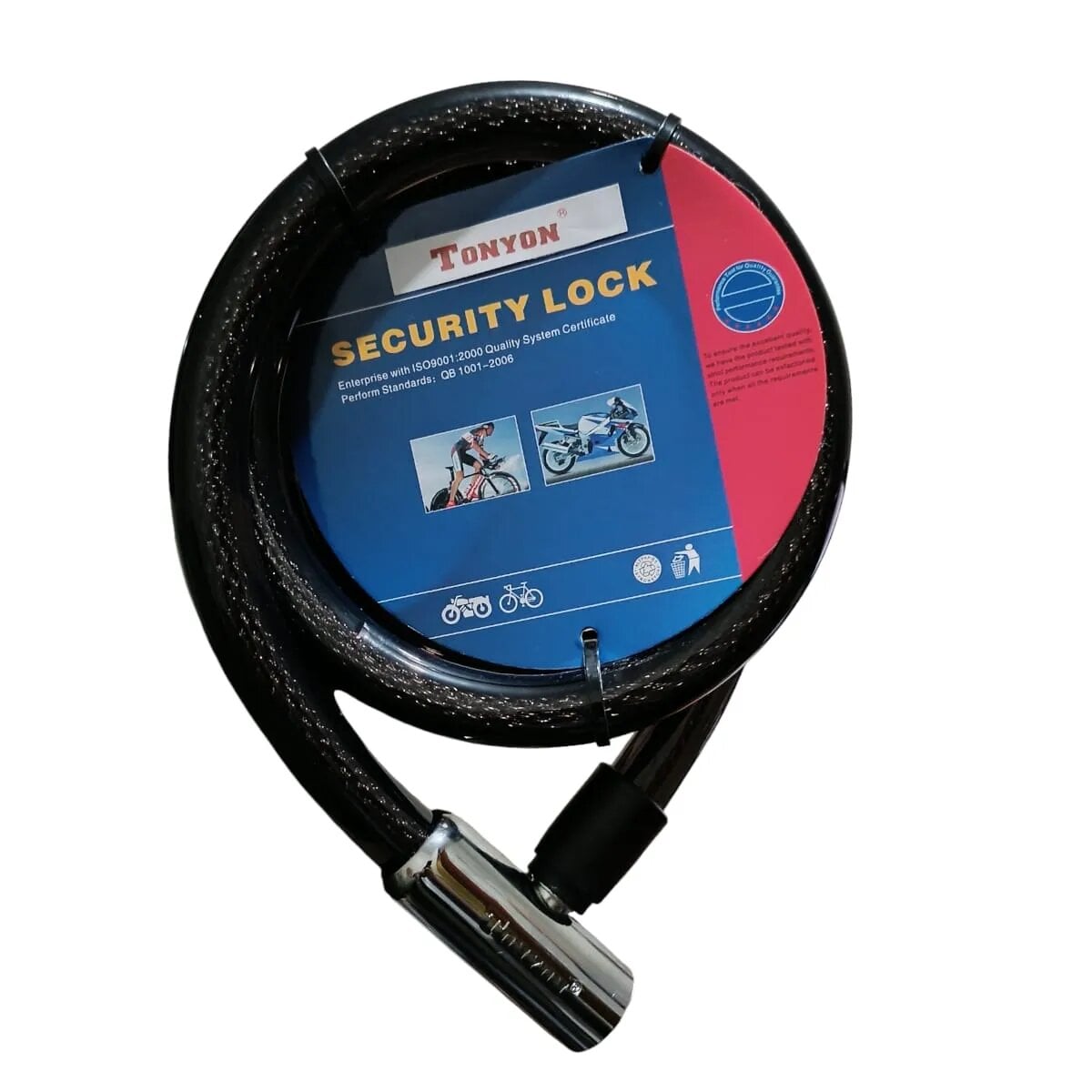CANDADO DE CABLECADENA DE SUGURIDAD CON LLAVE - 1