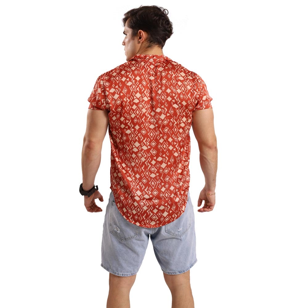 CAMISA MANGA CORTA HOMBRE TROPIKL SUNSET HAWAIANA  SLIM FIT - 3