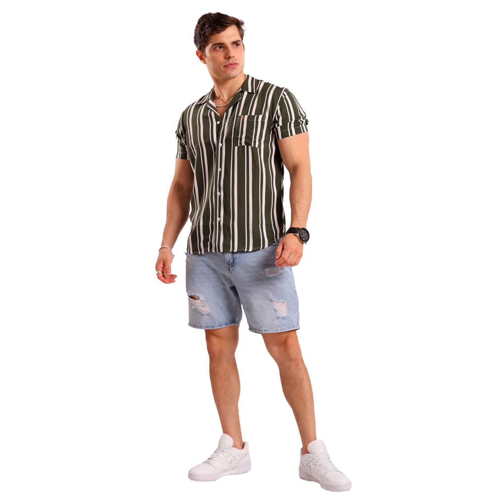 CAMISA MANGA CORTA HOMBRE TROPIKL DEBONAIR HAWAIANA  SLIM FIT - 5