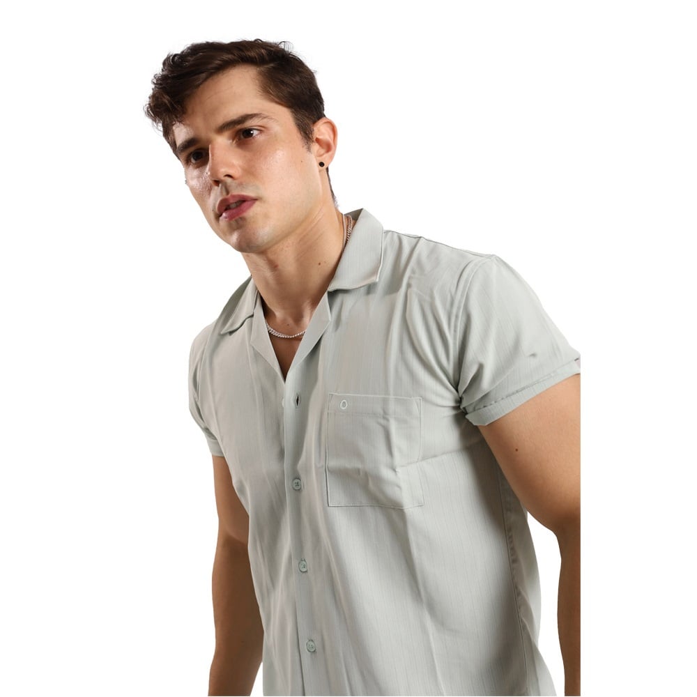 CAMISA MANGA CORTA HOMBRE TROPIKL JADE SMART CASUAL LINE SLIM FIT - 4