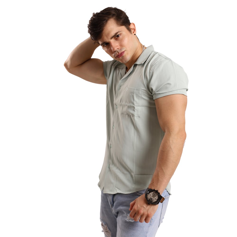 CAMISA MANGA CORTA HOMBRE TROPIKL JADE SMART CASUAL LINE SLIM FIT - 5