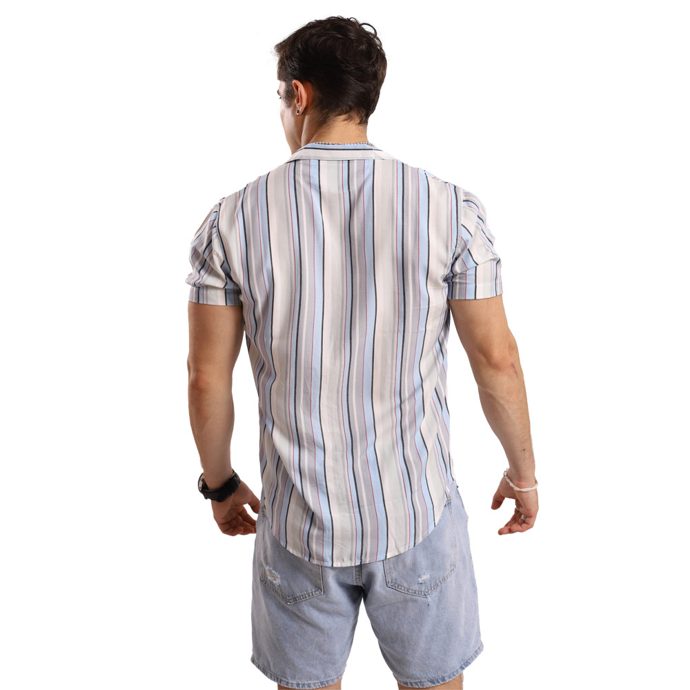 CAMISA MANGA CORTA HOMBRE TROPIKL STREAK HAWAIANA FESTIVAL SLIM FIT - 3