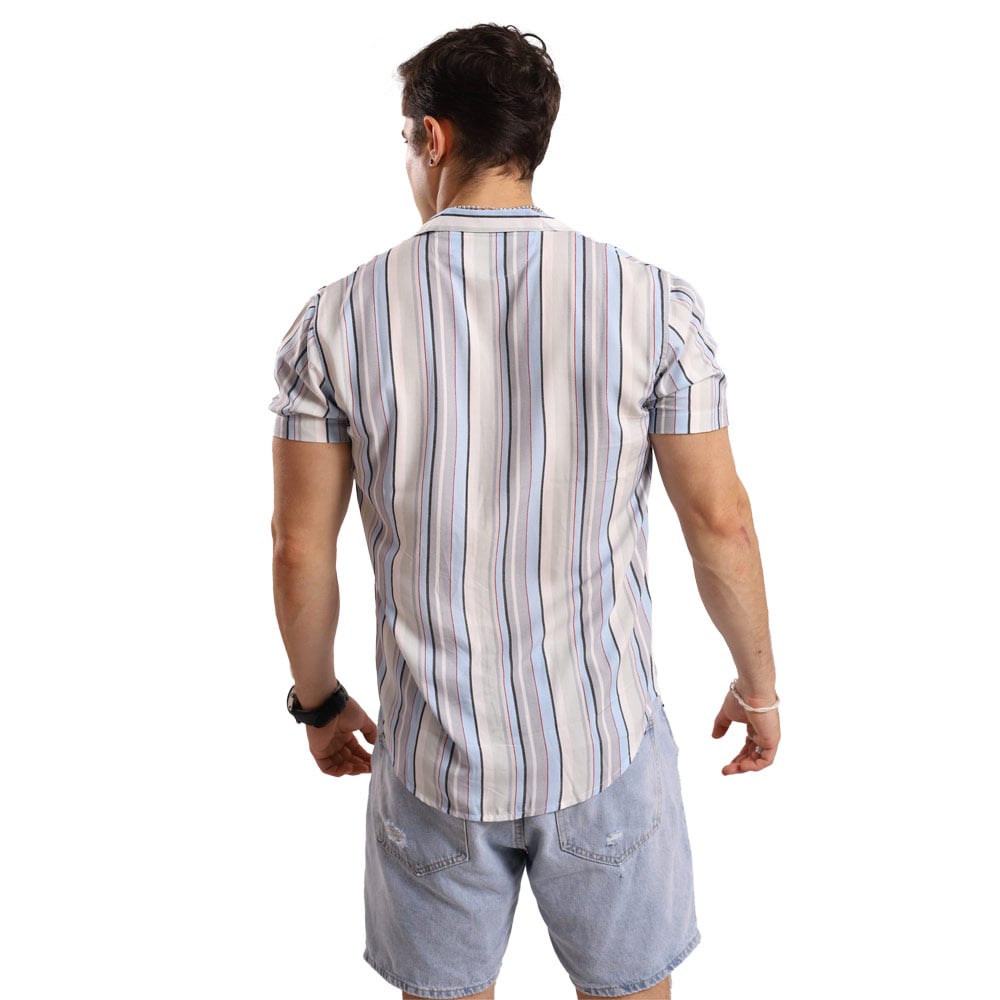 CAMISA MANGA CORTA HOMBRE TROPIKL STREAK HAWAIANA FESTIVAL SLIM FIT - 3