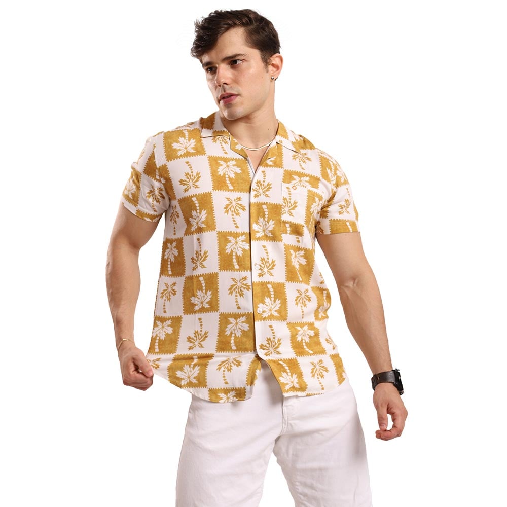 CAMISA MANGA CORTA HOMBRE TROPIKL HAWAII HAWAIANA SLIM FIT - 1