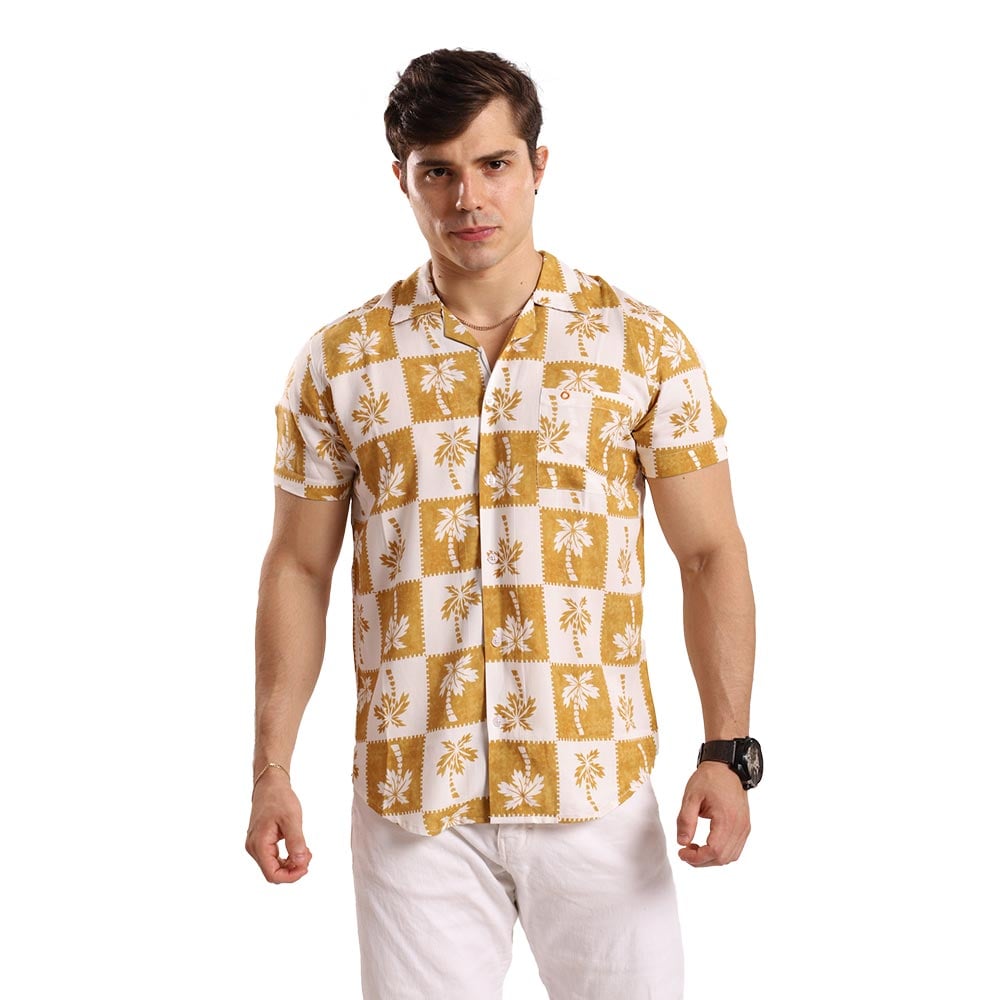 CAMISA MANGA CORTA HOMBRE TROPIKL HAWAII HAWAIANA SLIM FIT - 5