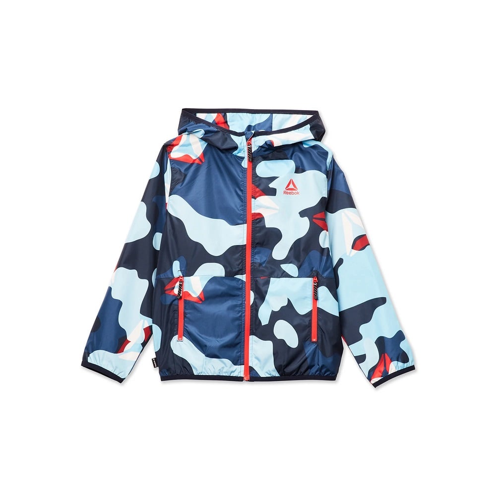 CASACA NIÑO REEBOK MULTICOLOR CAMUFALJE CORTAVIENTO ACTIVA CREMALLERA COMPLETA - 1