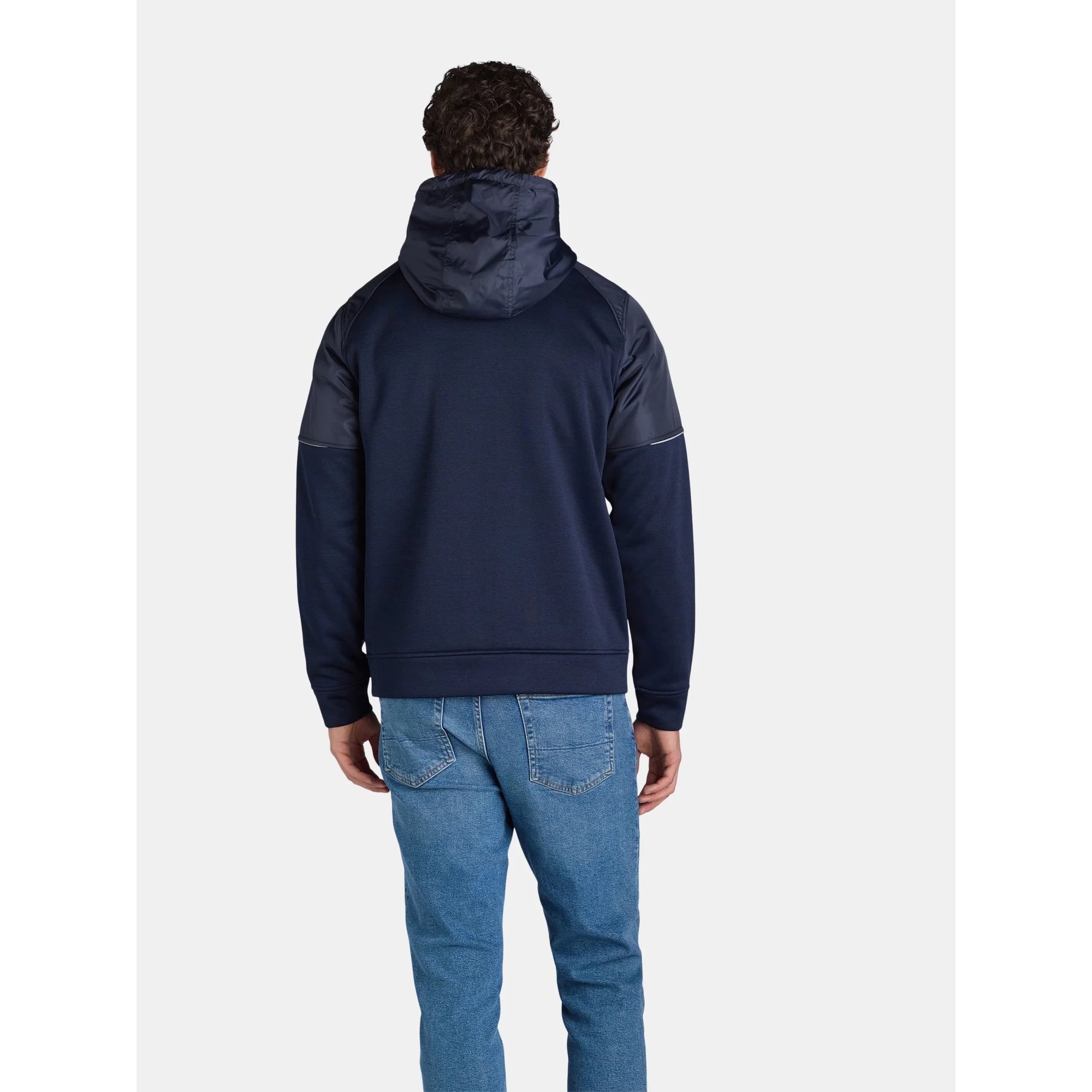 CASACA CHAQUETA REEBOK TIPO SUETER INTERIOR ABRIGADOR- AZUL - 4