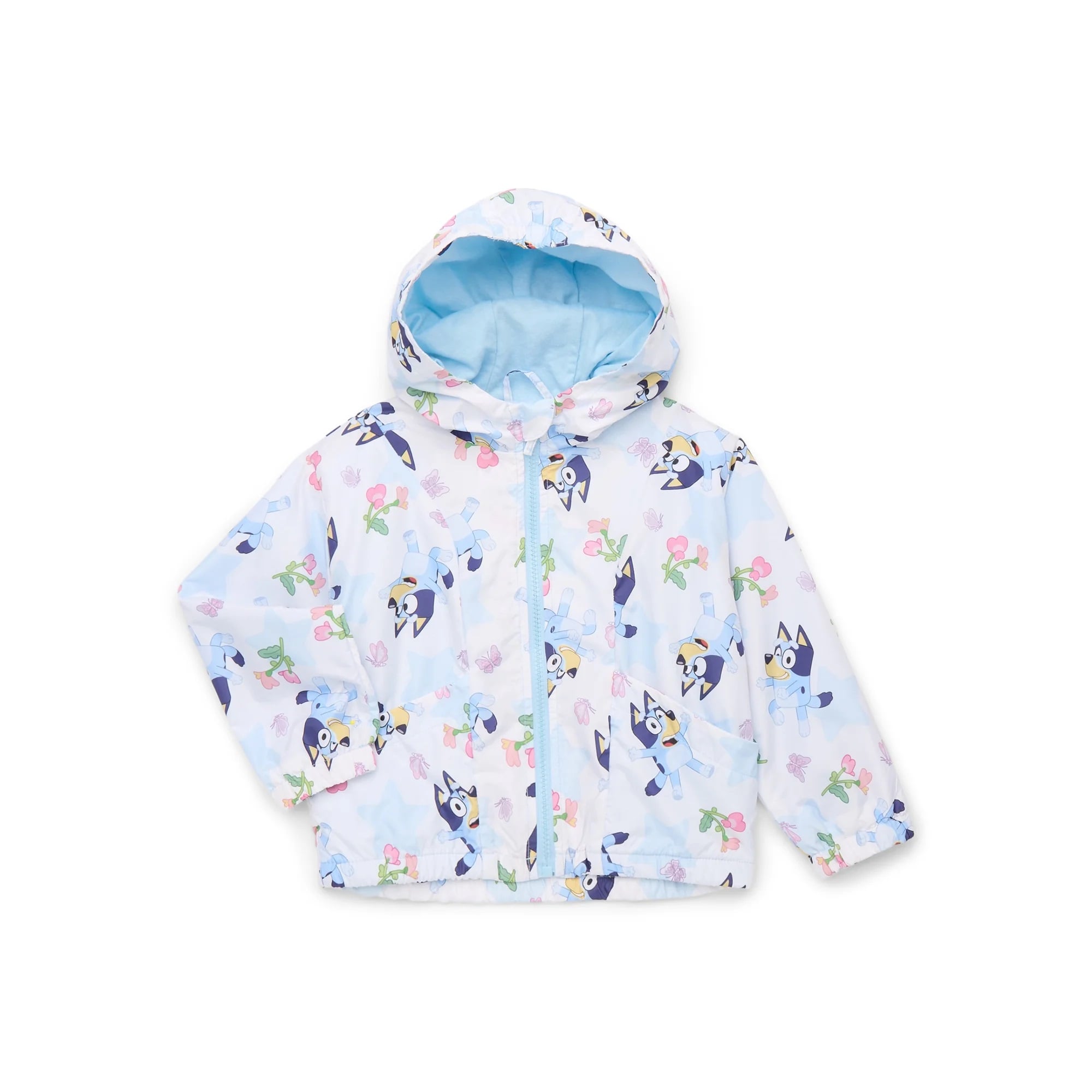 CASACA CORTAVIENTOS INFANTIL BLUEY CON CAPUCHA - 1