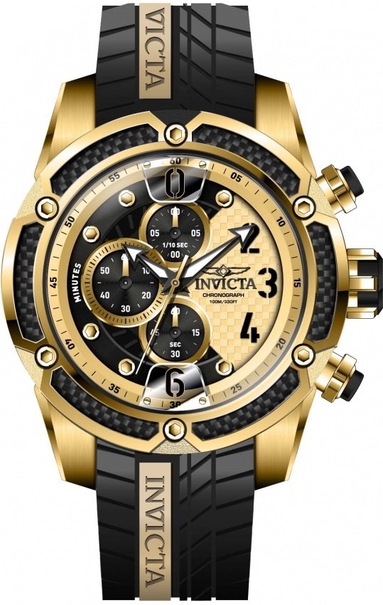 RELOJ INVICTA S1 RALLY IN 36432 CRONOGRAFO NEGRO/DORADO 52.5 MM - 2