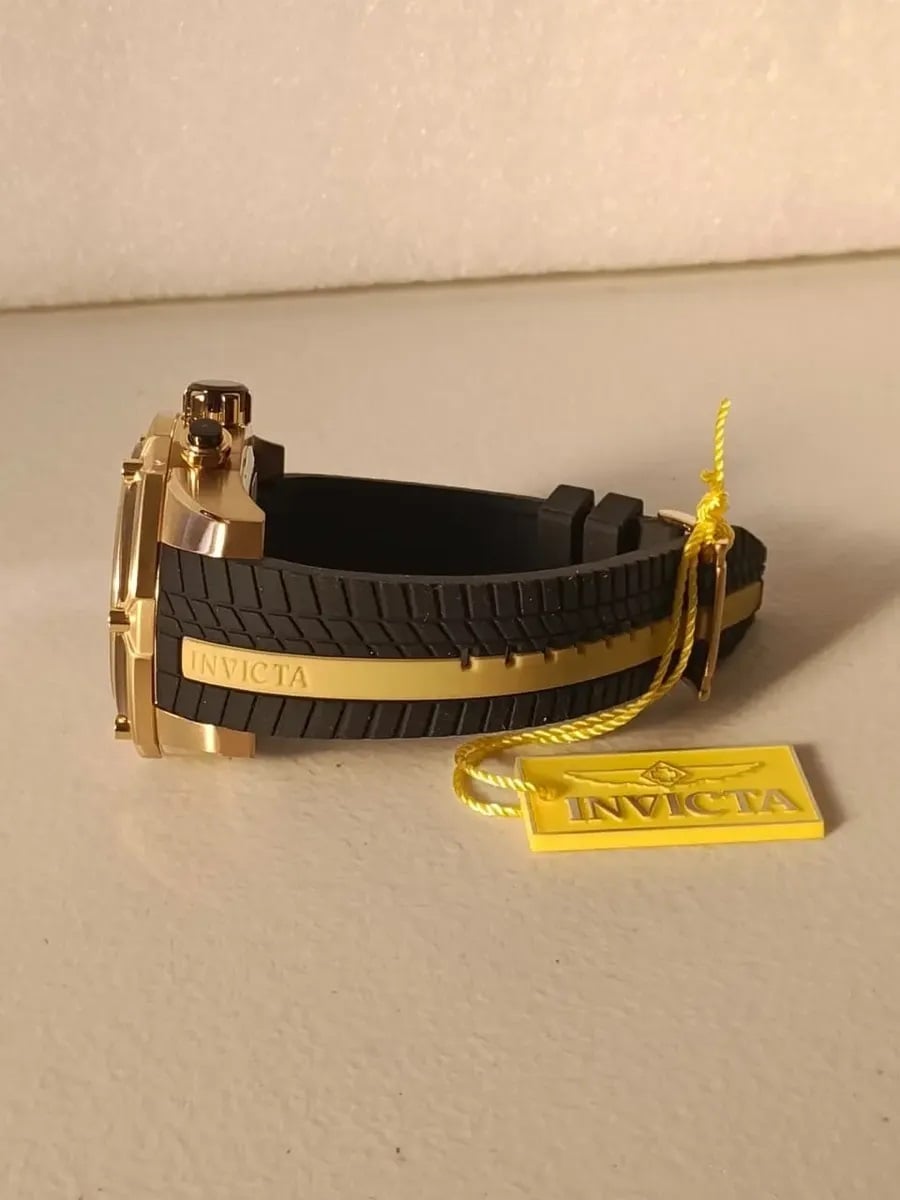 RELOJ INVICTA S1 RALLY IN 36432 CRONOGRAFO NEGRO/DORADO 52.5 MM - 4