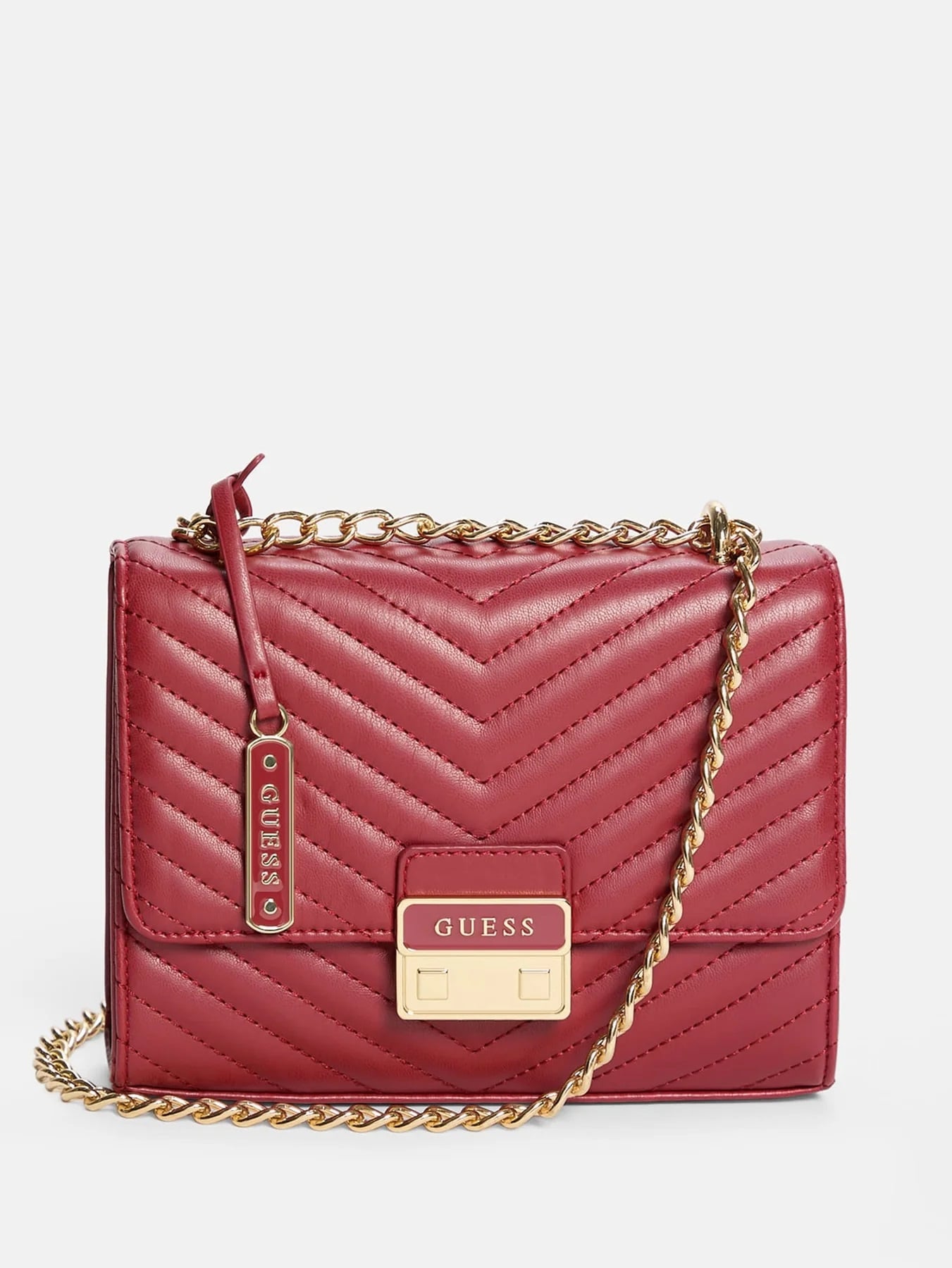 CARTERA CROSSBODY GUESS ELISE SHOULDER ROJO - 1