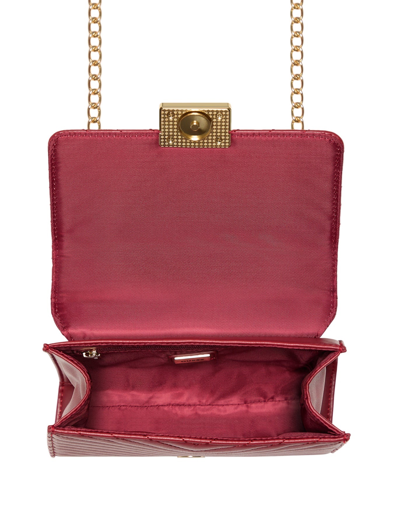 CARTERA CROSSBODY GUESS ELISE SHOULDER ROJO - 4