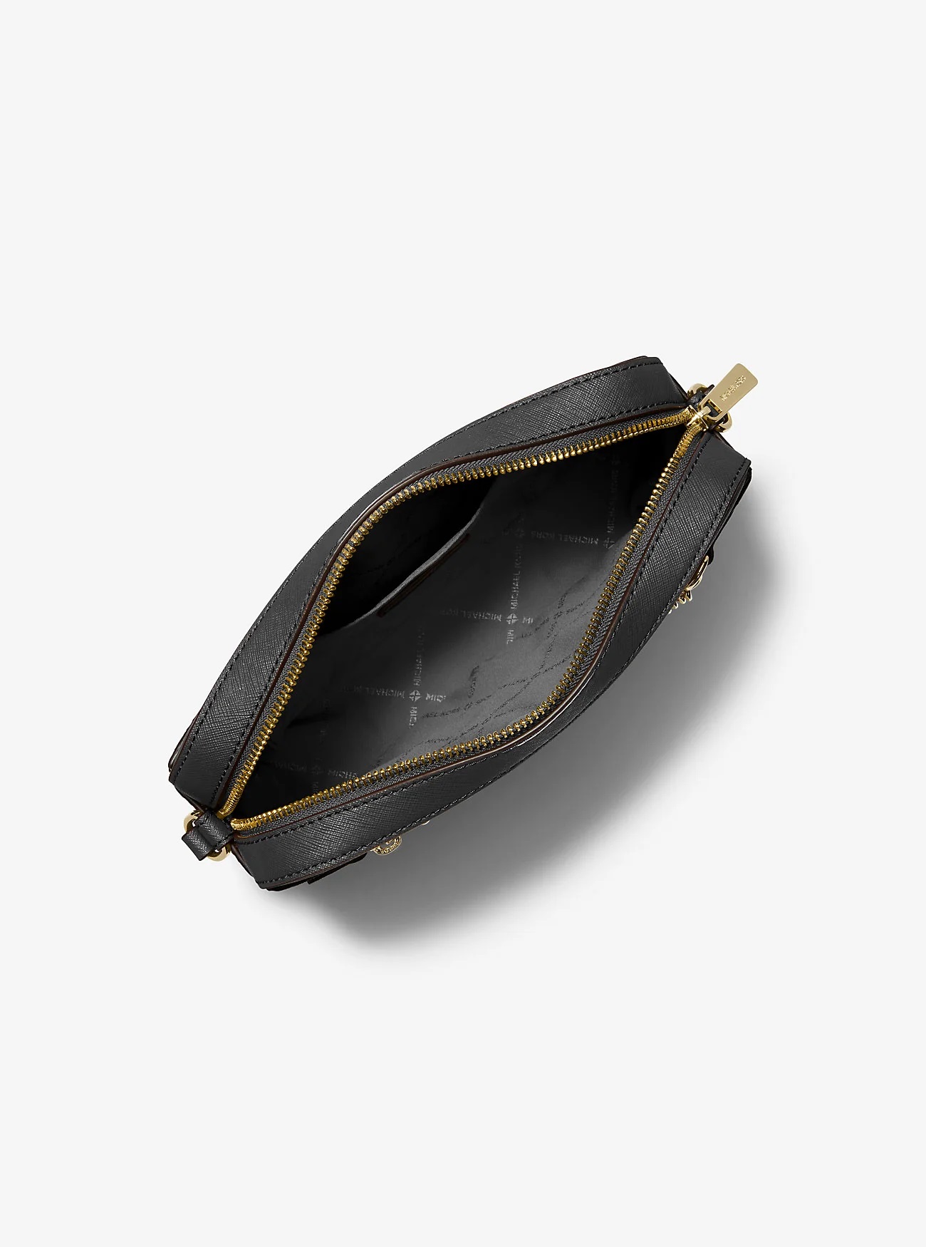 CARTERA CROSSBODY MICHAEL KORS JET SET  CUERO SAFFIANO NEGRO - 4